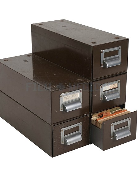 Index File Holder Brown and Silver Priced individually 